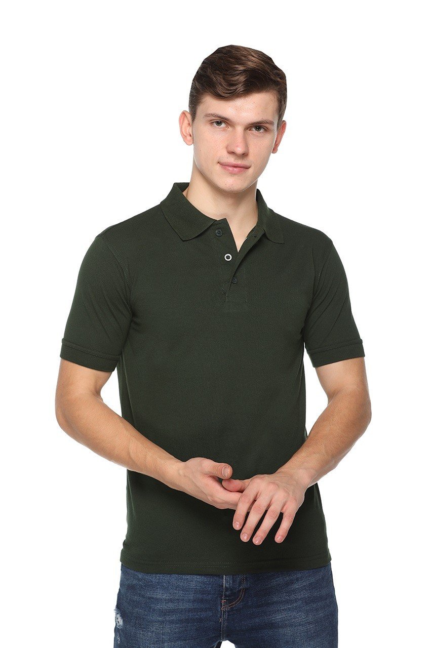 Pikmee Fast Tees Green polo t shirt