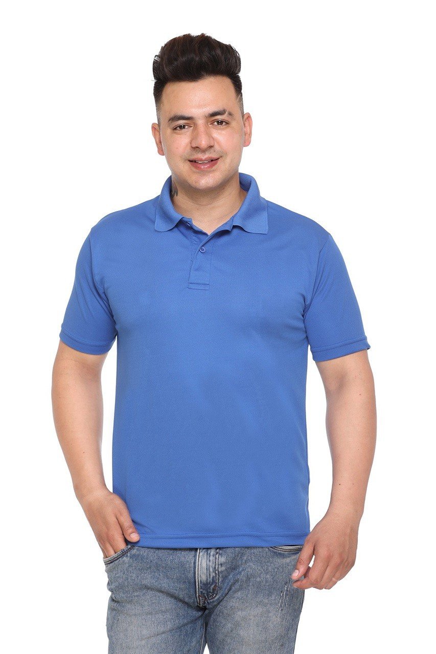 Sports Republic Acti-Play Dryfit Royal Blue Color Polo T-Shirts - Men