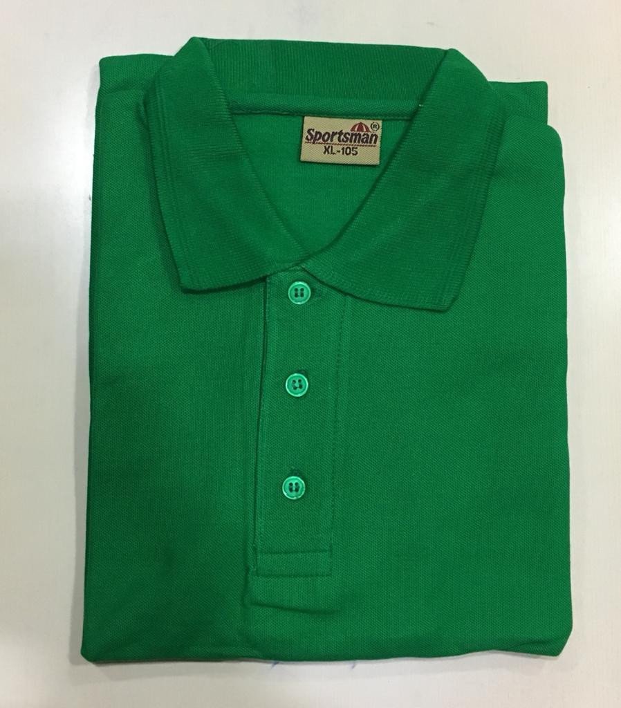 Sportsman Polo neck T-Shirt supplier - 230 Gsm - Green