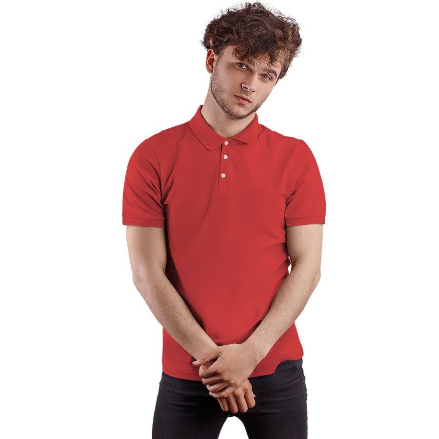 Red Polo T-Shirt – Cotton PQ