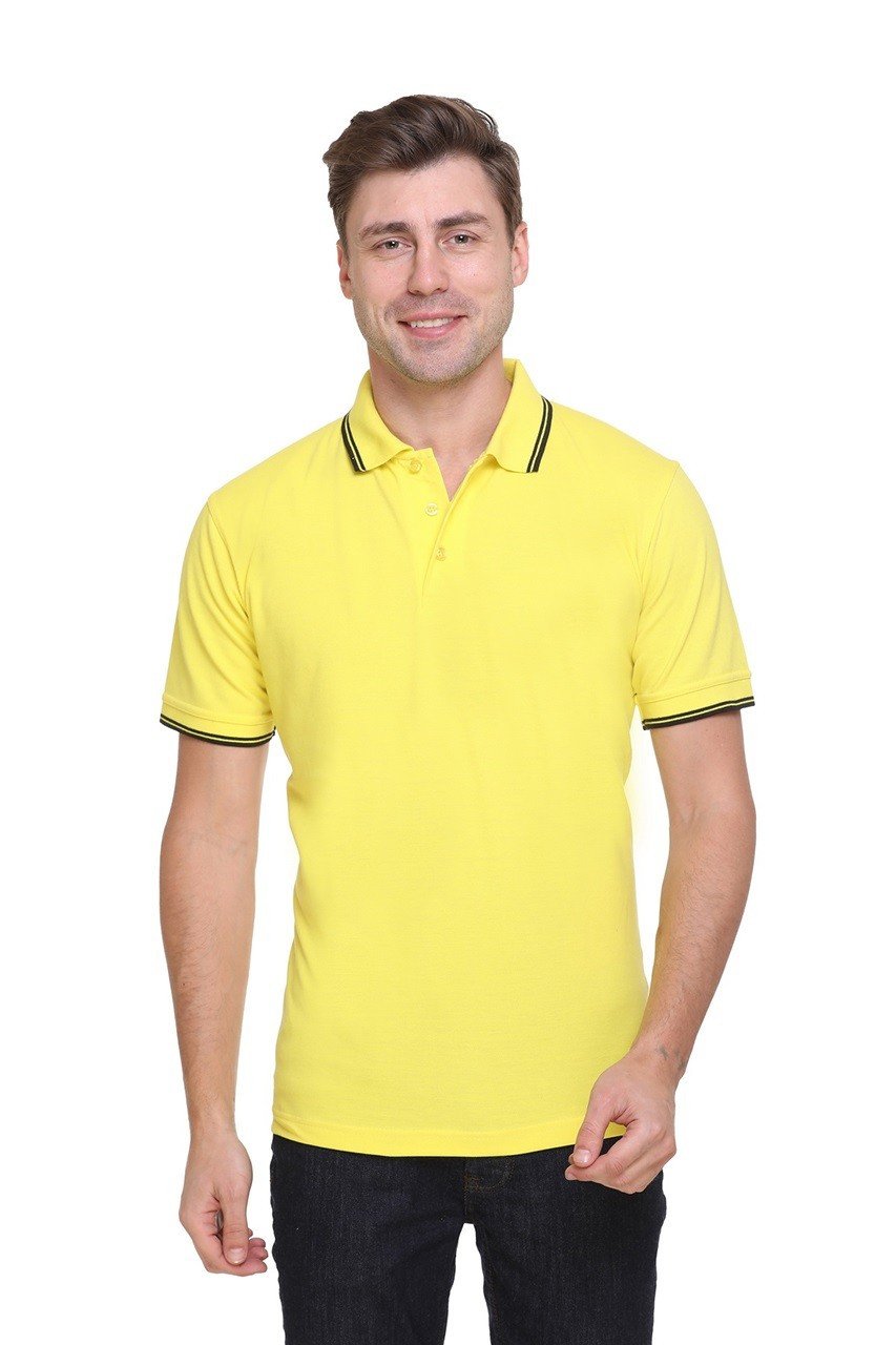 Tipline Yellow Double Tipped Polo T-shirt