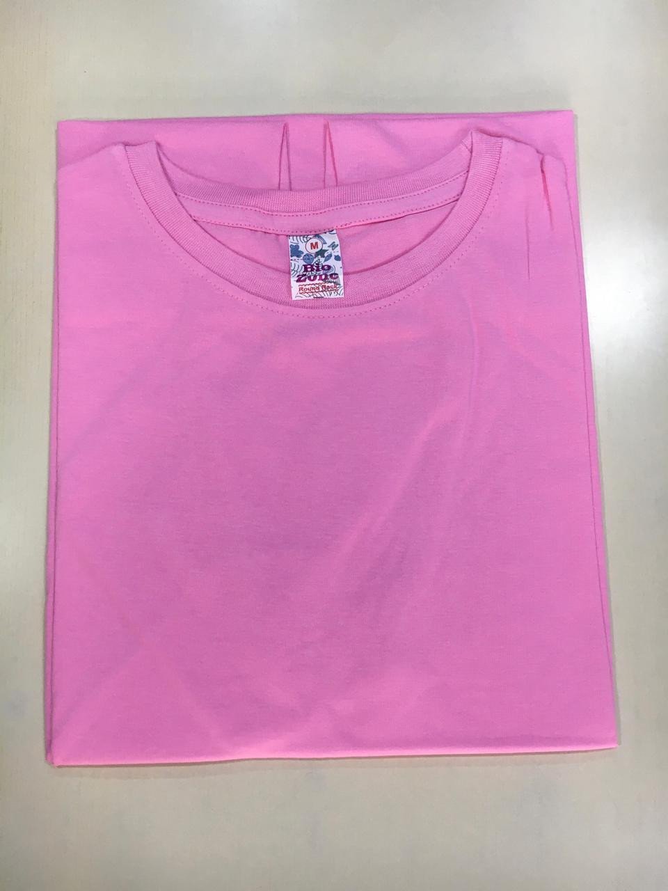 Bio Zone Round neck t shirt - Baby Pink