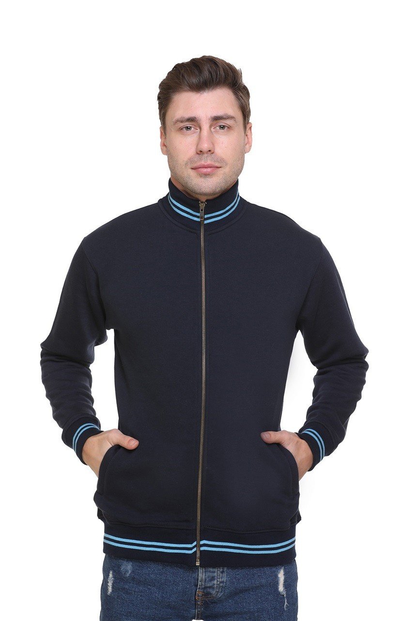 Pikmee Zero Degree Turtle Neck Navy Blue Sweatshirt